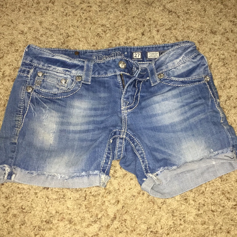 Denim shorts